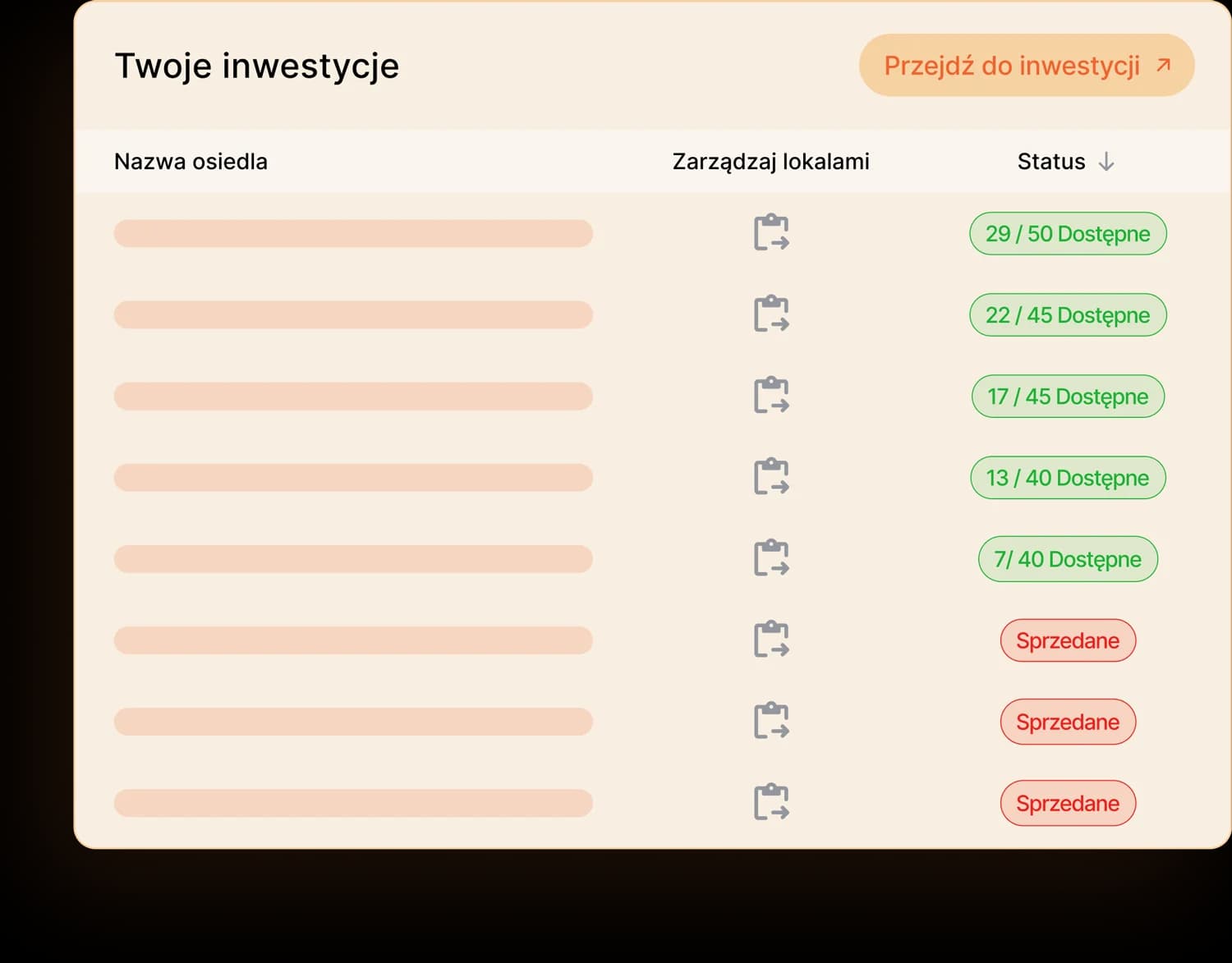 Tworzenie inwestycji w 5 minut