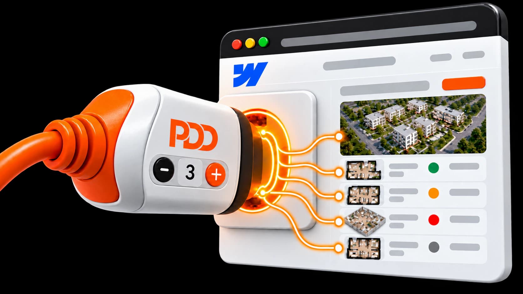 Wtyczka Webflow z ofertą mieszkań na stronie dewelopera